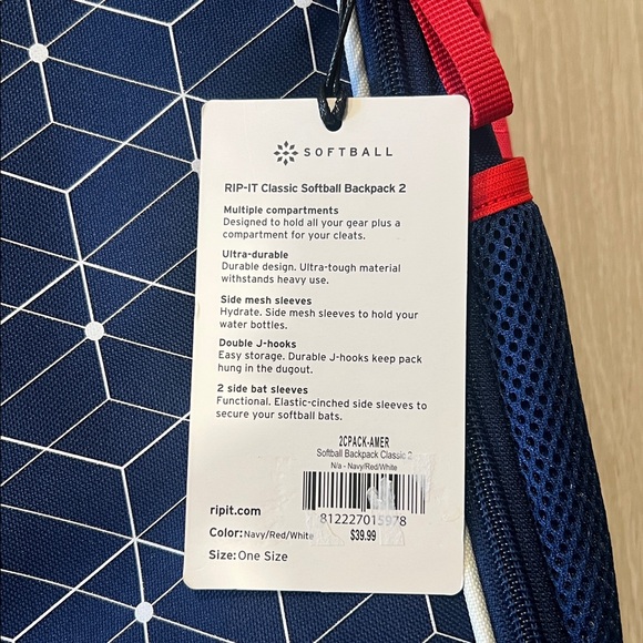 Red white and blue Rip-It softball bag 🥎 - Picture 4 of 4